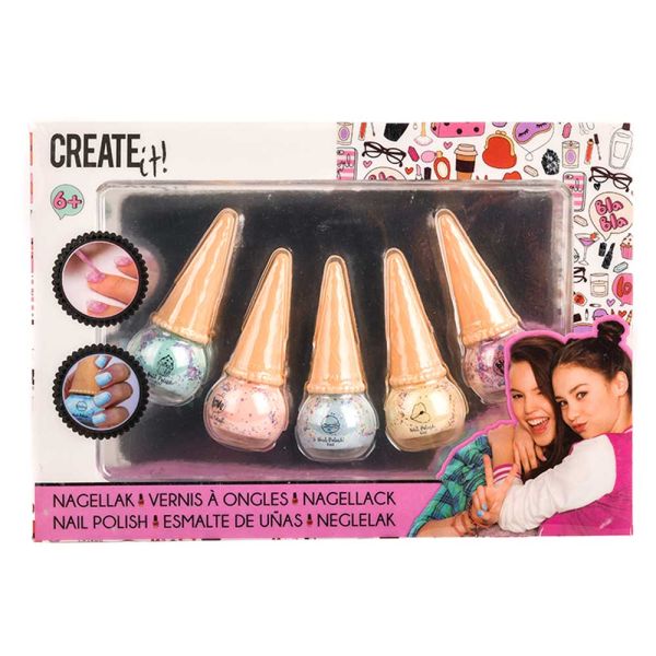 Create It - Nail Polish Ice Cream 5pcs in Giftbox - Colorland Toys