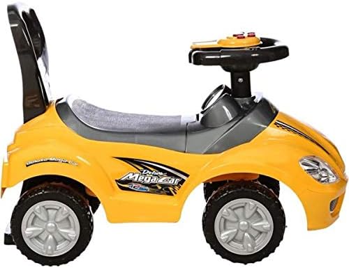 Deluxe Mega Car Ride-On Yellow B4402/381A — image 3