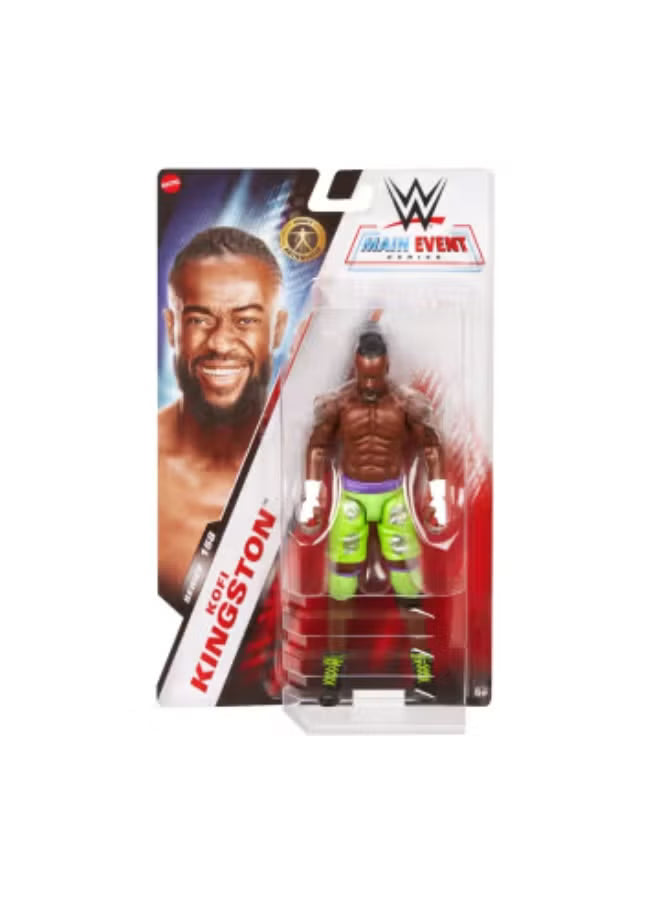 WWE Main Event Series Kofi Kingston Action Figure JGD42 — image 2
