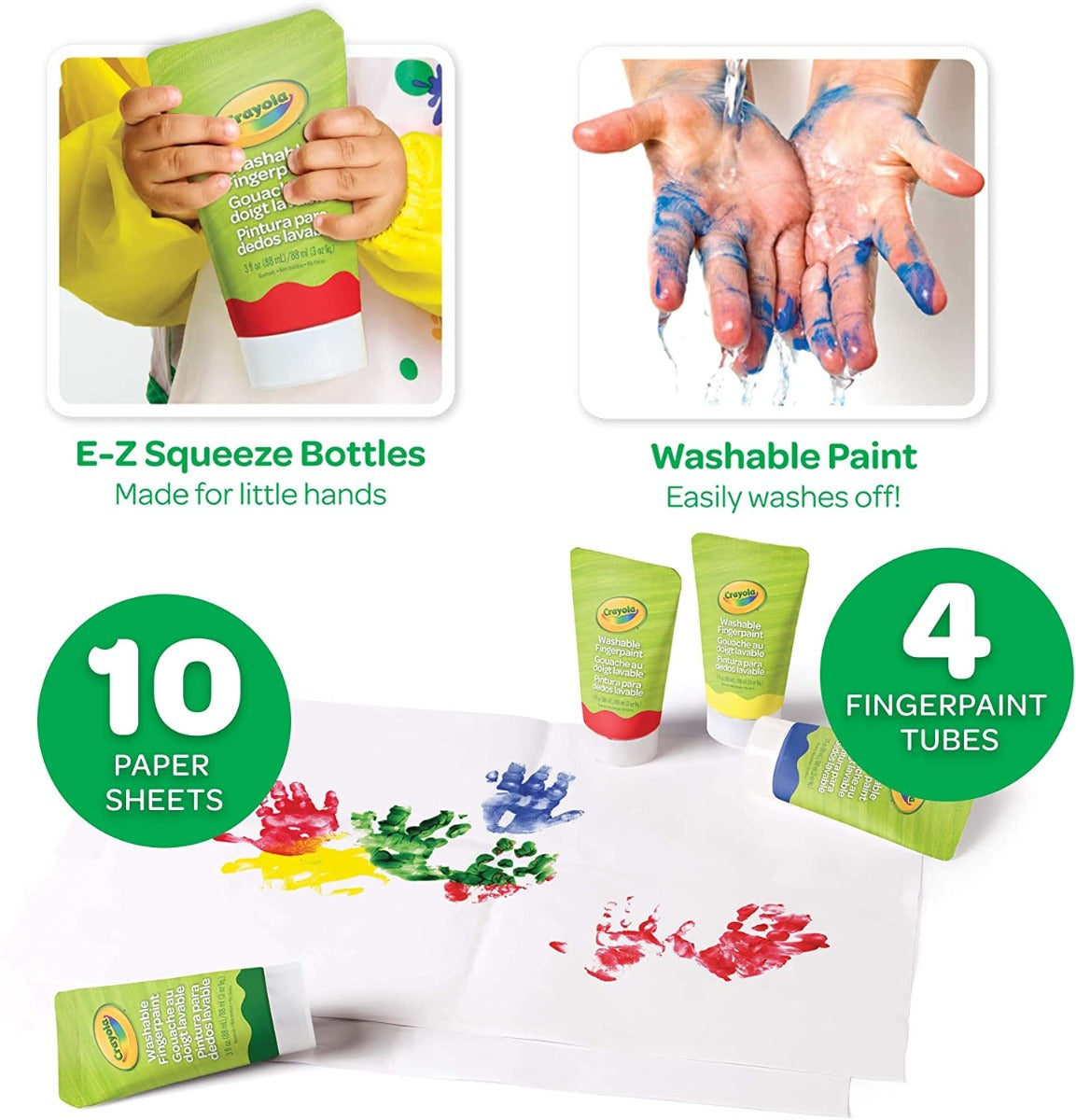 Crayola My First Fingerpaint Kit Washable Paint 81-1452