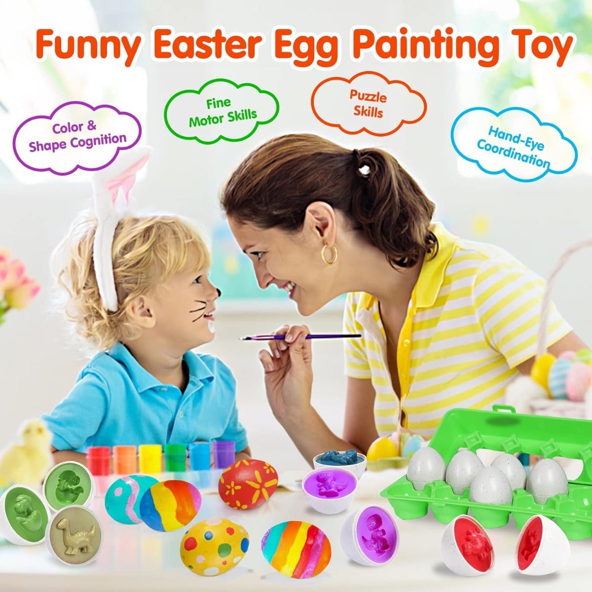 Dinasaur Eggs 12pcs DF16 - Colorland Toys