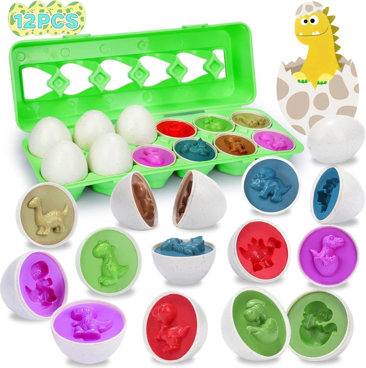 Dinasaur Eggs 12pcs DF16 - Colorland Toys