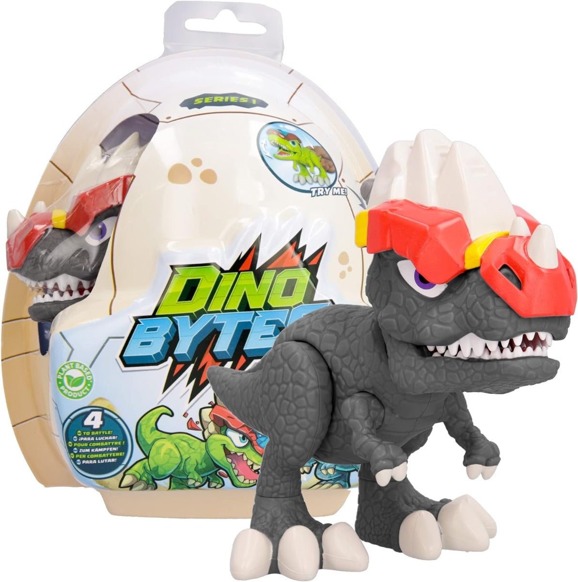 Dinobytes Battle Dino - Grey 910140 — image 1