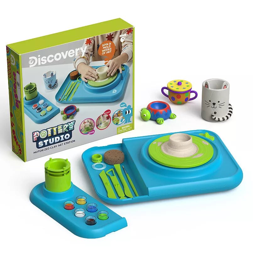 Discovery Pottery Studio Motorized Clay Art Station Set - Colorland Toys