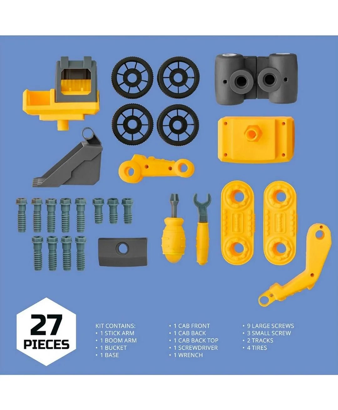 Discovery Toy Diy Construction Set Excavator 27 - Pcs 1423021680 - Colorland Toys