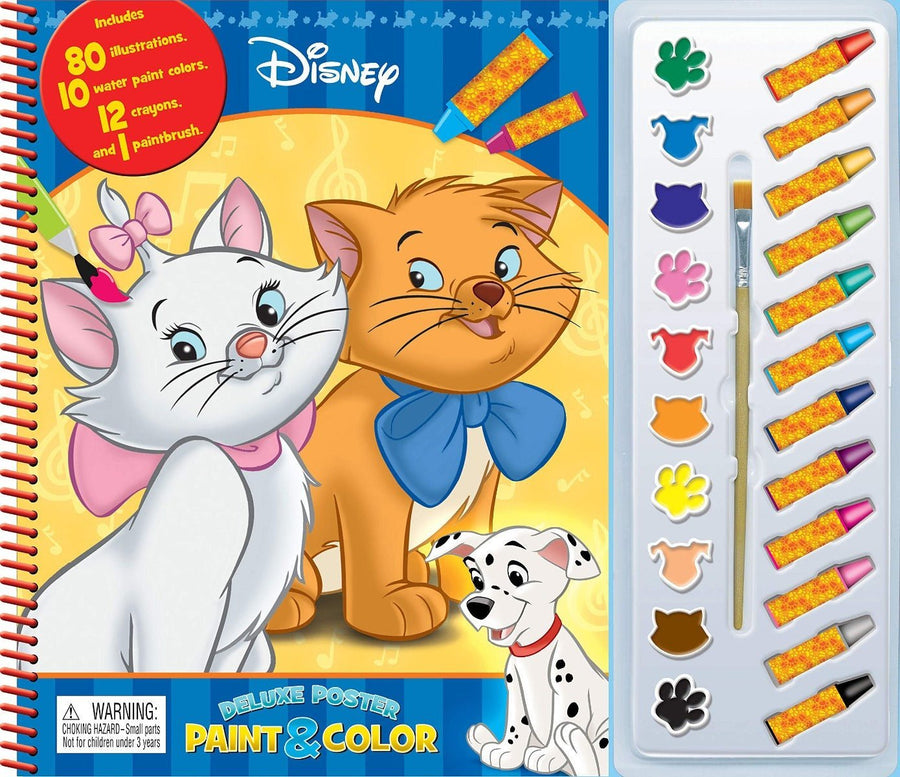Disney Animals Classics Deluxe Poster Paint & Color Book 2764352298