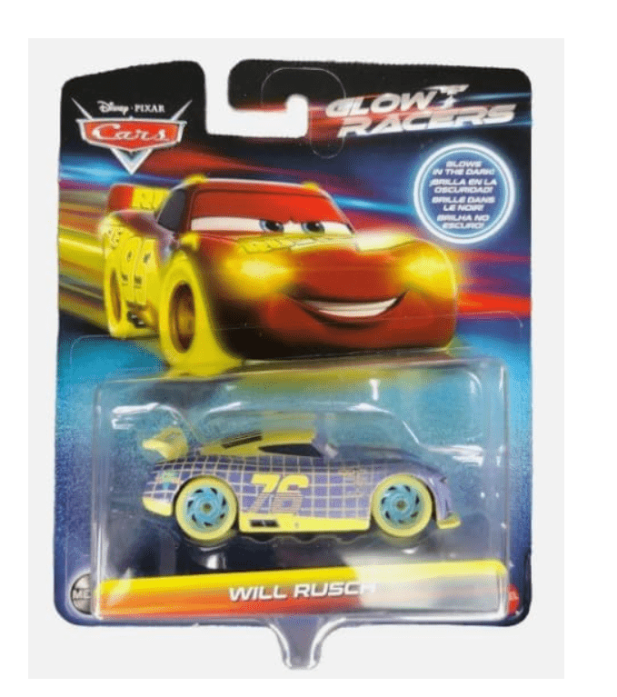 Disney Cars Pixar Glow Racers Will Rusch HVF08 - Colorland Toys