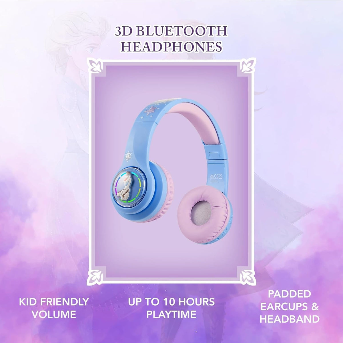 Disney Frozen 3D Bluetooth Kids Headphones DY-3054-FR — image 4
