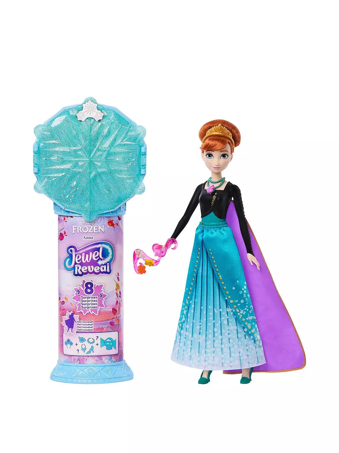 Disney Frozen Jewel Reveal Anna Fashion Doll JJY37 — image 1