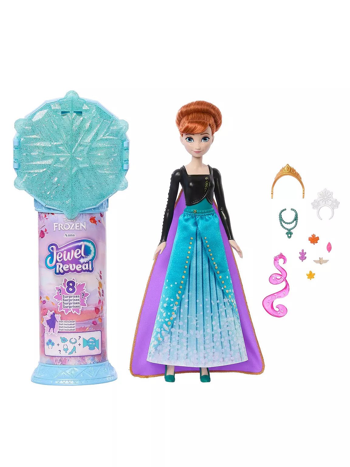 Disney Frozen Jewel Reveal Anna Fashion Doll JJY37 - Colorland Toys