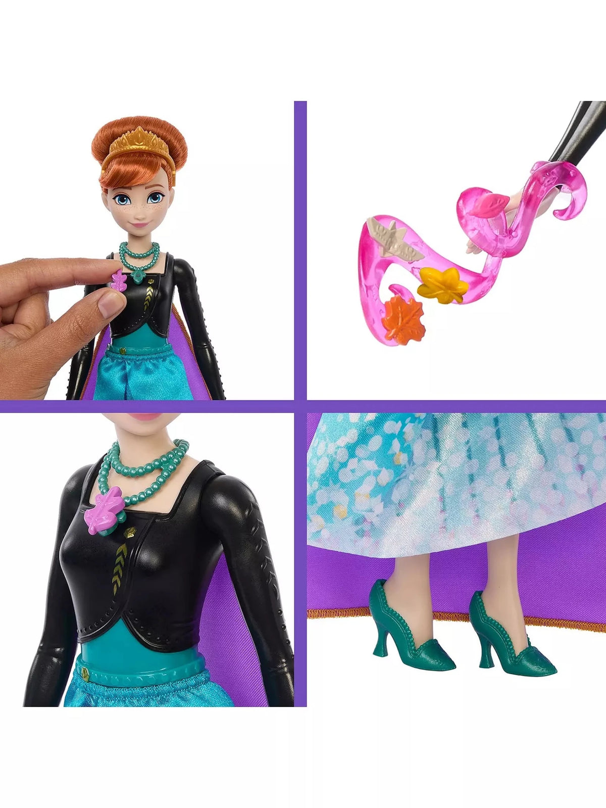 Disney Frozen Jewel Reveal Anna Fashion Doll JJY37 — image 4