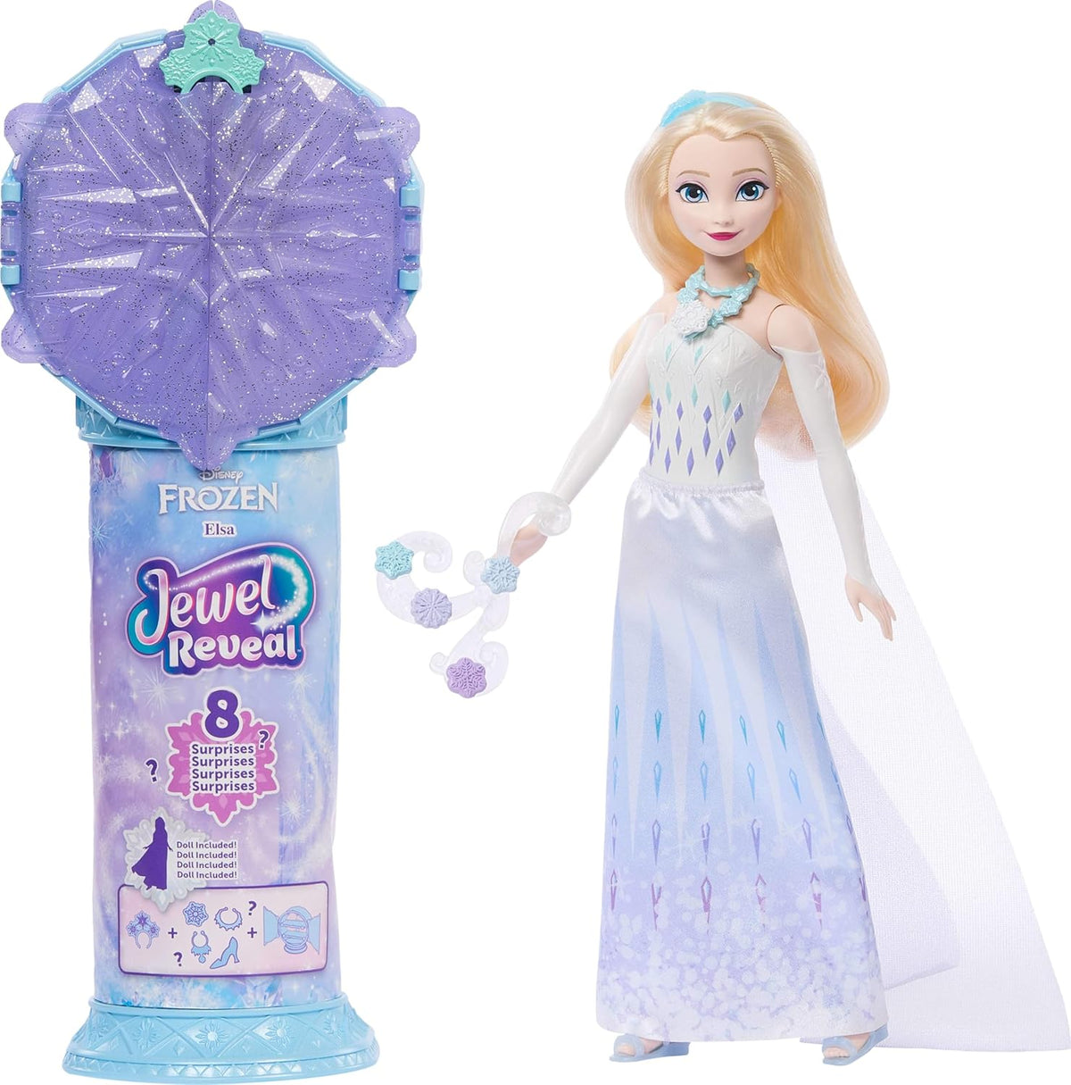 Disney Frozen Jewel Reveal Elsa Fashion Doll JJY36 — image 1