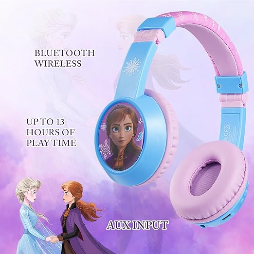 Disney Frozen Padded Bluetooth Headphones DY - 9938 - FZ - Colorland Toys