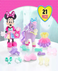 Disney Junior Minnie Mouse Groom & Glam Pony Set 88239 - Colorland Toys
