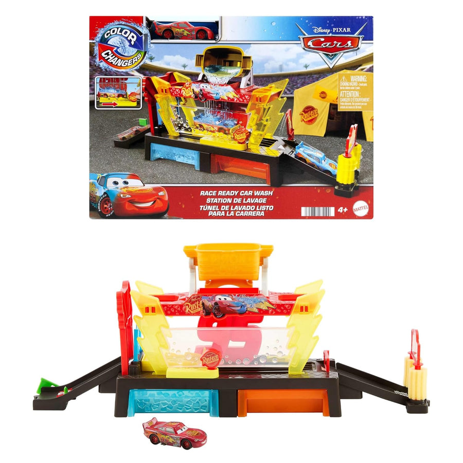 Disney Pixar Cars Color Changers Car Wash Playset with Lightning McQueen JBM70