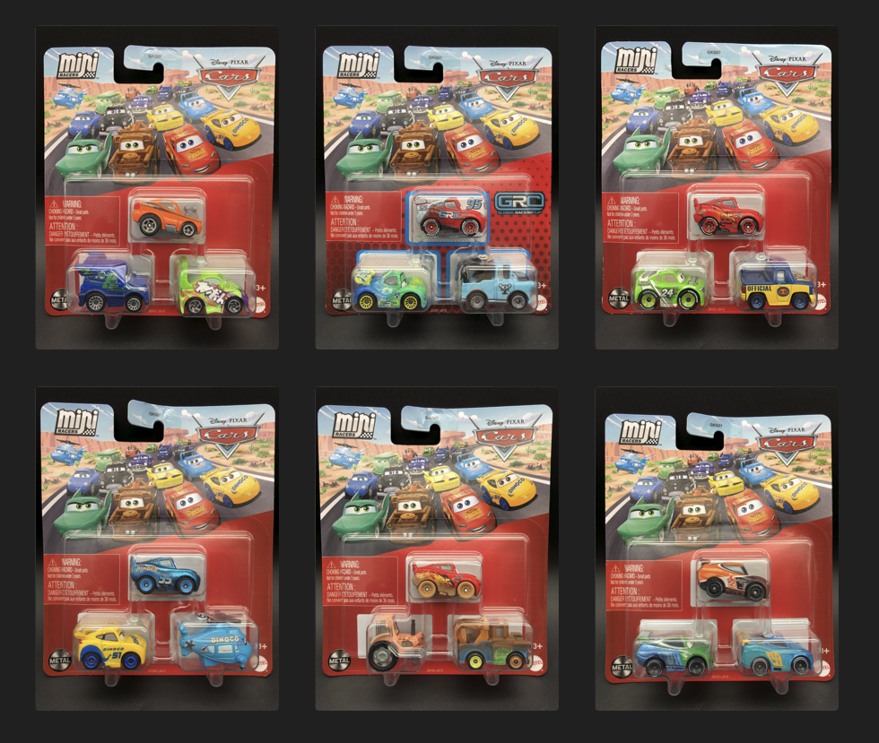 Disney Pixar Cars Mini Racers 3-Pack Asst. GKG01 — image 2