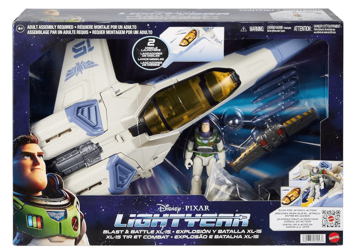 Disney Pixar Lightyear Blast & Battle Xl-15 Spaceship HHJ56 — image 1