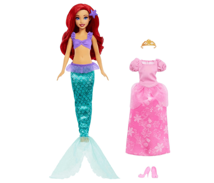 Disney Princess Ariel 2-in-1 Mermaid To Princess Doll HMG49 — image 1