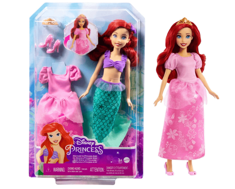 Disney Princess Ariel 2 - in - 1 Mermaid To Princess Doll HMG49 - Colorland Toys