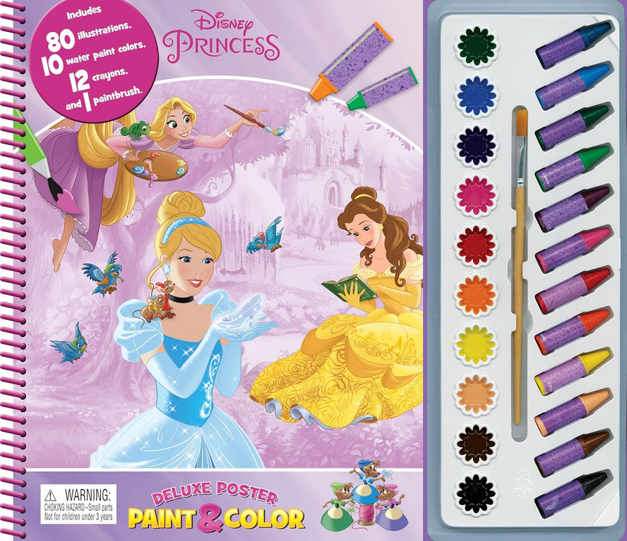 Disney Princess Deluxe Poster Paint & Color Paperback 2764348525 — image 1