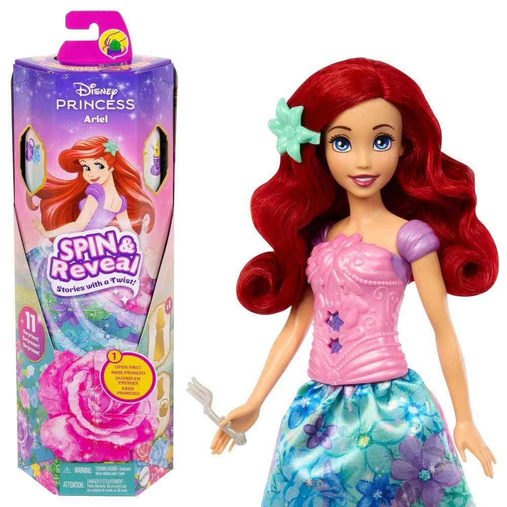 Disney Princess Fashion Doll Spin And Reveal Ariel - Colorland Toys