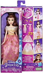 Disney Princess Life Belle Mix & Match with 10 Outfit F4625 - Colorland Toys