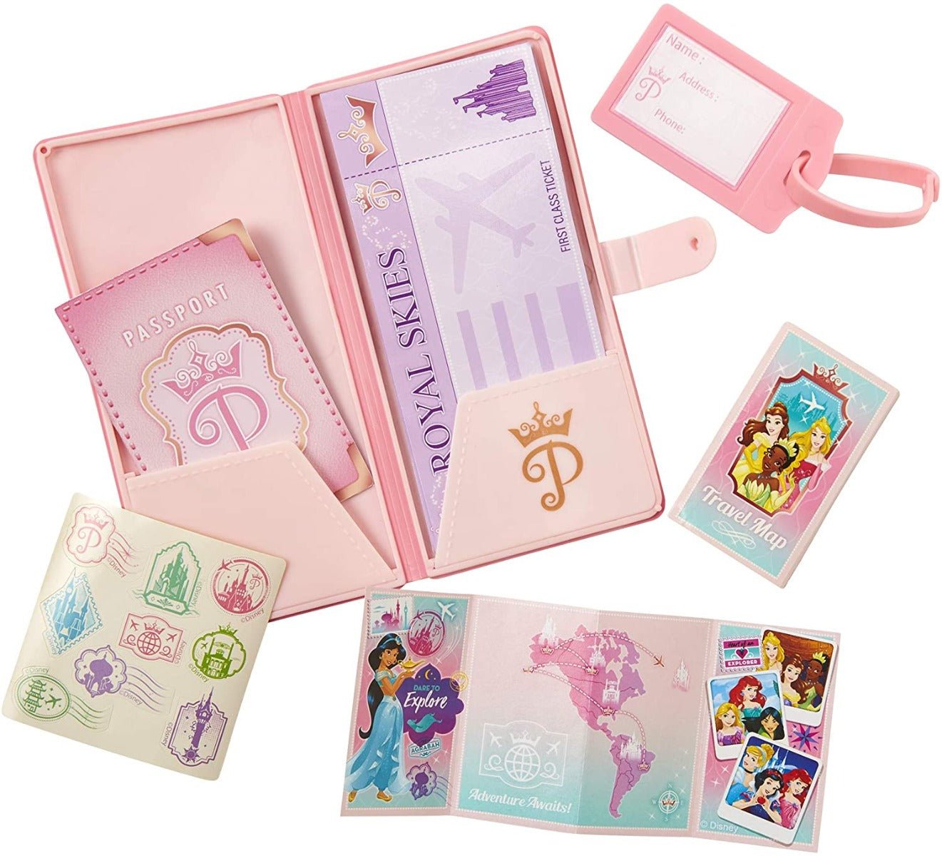 Disney Princess Style Collection Play Suitcase Travel Set 98872 - Colorland Toys