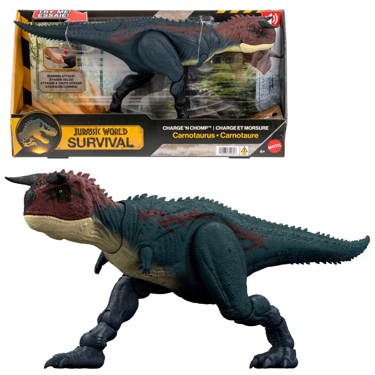 Jurassic World Core Charge 'N Chomp Carnotaurus JKG85 — image 1