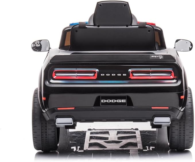 Dodge Challenger SRT Police Car 12V/2M Black BDM0955G - Colorland Toys