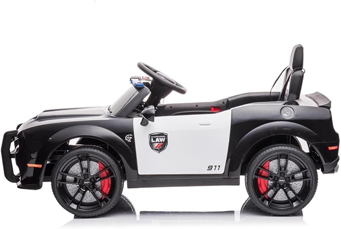 Dodge Challenger SRT Police Car 12V/2M Black BDM0955G - Colorland Toys