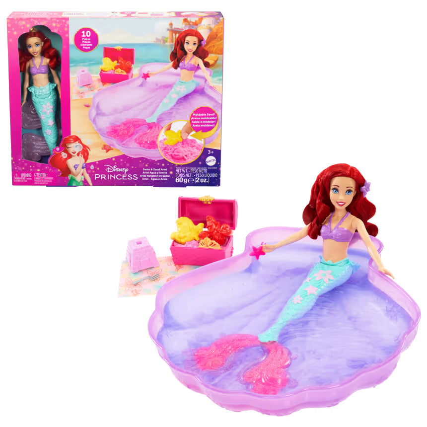 Disney Princess Sand & Swim Ariel Fashion Doll — image 1