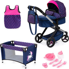 Dolls Pram Xeo 17054AB - Colorland Toys