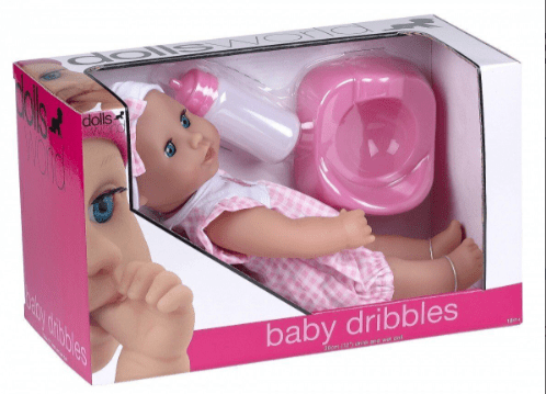 Dolls World Baby Dribbles Pink 30cm — image 2