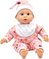 Dolls World Baby Joy 15inch Baby Doll With Sleeping Eyes Bottle & Dummy 78312 - Colorland Toys