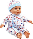 Dolls World Baby Joy 15inch Baby Doll With Sleeping Eyes Bottle & Dummy 78314