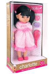 Dolls World Charlotte Doll Black Hair 14inch 8115 - Colorland Toys