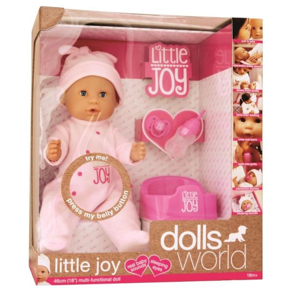 Dolls World Doll Baby Little Joy 46 cm  Pink 8888 — image 3