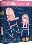 Dolls World Folding High Chair For Dolls 22inch 78704