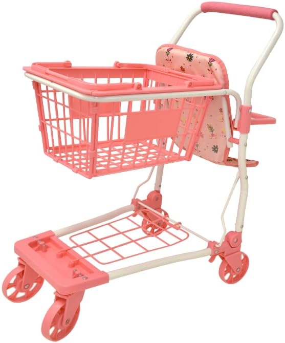Dolls World Shopping Trolley With Basket And Baby Seat For Dolls 22inch 78710 - Colorland Toys