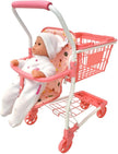Dolls World Shopping Trolley With Basket And Baby Seat For Dolls 22inch 78710