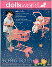 Dolls World Shopping Trolley With Basket And Baby Seat For Dolls 22inch 78710