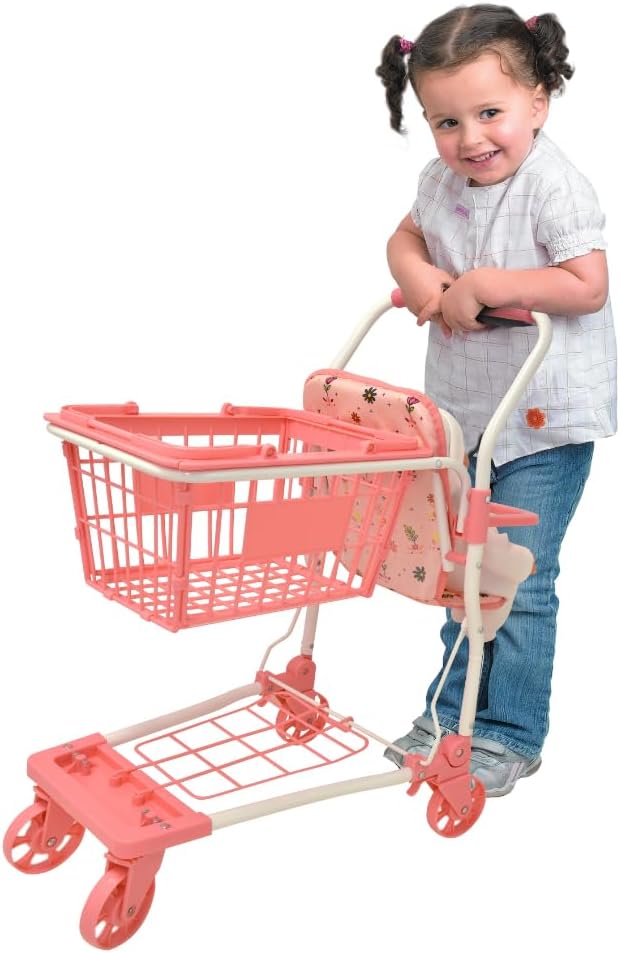 Dolls World Shopping Trolley With Basket And Baby Seat For Dolls 22inch 78710 — image 2
