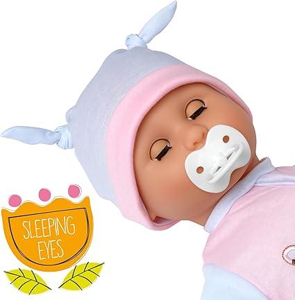 Dolls World Talking Tammy 18inch Baby With Sleeping Eyes & Sounds 78500 - Colorland Toys