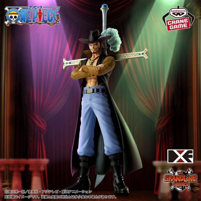 Dracule Mihawk Figure DFX Grandline Series Extra One Piece 17cm