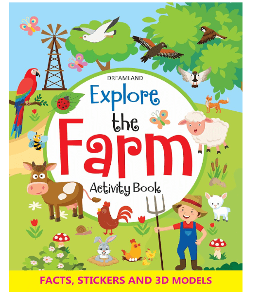 Dreamland Explore the Farm Activity Book with Sticker 81934 - Colorland Toys