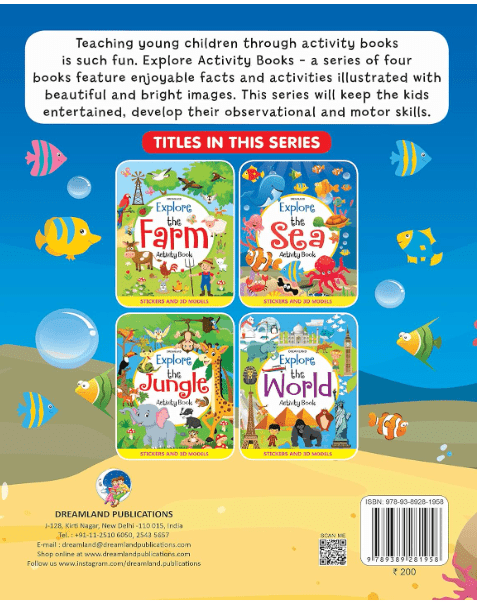 Dreamland Explore the Sea Activity Book 81958 - Colorland Toys