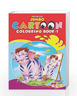 Dreamland Jumbo Cartoon Colouring Book 1 16937 - Colorland Toys