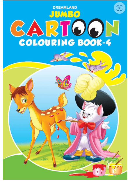 Dreamland Jumbo Cartoon Colouring Book 4 16968 - Colorland Toys