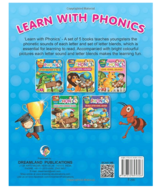 Dreamland Learn With Phonics Book 1 95306 - Colorland Toys