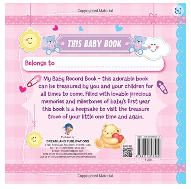 Dreamland My Baby Record Book 96549 — image 2